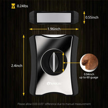 Load image into Gallery viewer, FANKAI Cigar V Cutter with Cigar Punch, Cigar Stand, Sharp Stainless Steel Blade, Cutting Up to 60 Ring Gauge Cigars