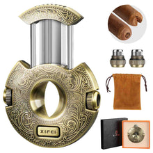 Load image into Gallery viewer, XIFEI Cigar Cutter V-Cut Guillotine Stainless Steel Scissors Cigars Clippers Sharp Blade Built-in Cigar Punch Ergonomic Design Perfect Cigar Accessory Tool with Gift Box