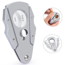 Load image into Gallery viewer, XIFEI Cigar Cutter Guillotine Stainless Steel Double Blade Cigar Clippers, Cuts Up Most Size of Cigars