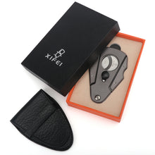 Load image into Gallery viewer, XIFEI Cigar Cutter Guillotine Stainless Steel Double Blade Cigar Clippers, Cuts Up Most Size of Cigars