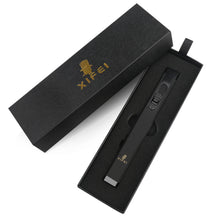 Load image into Gallery viewer, XIFEI Cigar Lighter, Cigar Punch, Cigar Draw Enhancer, Cigar Length Measuring Tools, All-in-one Refillable Butane Lighter, Windproof and Portable Pen Torch Lighter (Black)