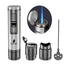 Load image into Gallery viewer, XIFEI Cigar Lighter, Cigar Puncher, Cigar Draw Enhancer, Cigar Stand, All-in-one Lighter
