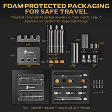 Load image into Gallery viewer, LIHTUN Cigar Flavoring Tube Set, Borosilicate Glass Tubes, Balls and Acrylic Stand, Portable Cigar Humidor Gift Set for Flavor Mellowing, Storage and Display
