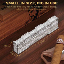 Load image into Gallery viewer, KEJIAR Cigar Humidifier 2 Pack, Crystal Gel Humidor Humidifier, Reusable Humidor Accessories, Ideal Cigar Accessories Gift
