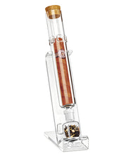 Load image into Gallery viewer, LIHTUN Cigar Flavor Aging Humidor Tube Gift with Display Stand, No Assembly Required, Borosilicate Glass Tube, Ball and Acrylic Stand, Desktop Cigar Humidor for Storage &amp; Display
