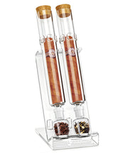 Load image into Gallery viewer, LIHTUN Cigar Flavor Aging Humidor Tube Gift with Display Stand, No Assembly Required, Borosilicate Glass Tube, Ball and Acrylic Stand, Desktop Cigar Humidor for Storage &amp; Display
