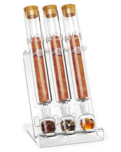 Load image into Gallery viewer, LIHTUN Cigar Flavor Aging Humidor Tube Gift with Display Stand, No Assembly Required, Borosilicate Glass Tube, Ball and Acrylic Stand, Desktop Cigar Humidor for Storage &amp; Display
