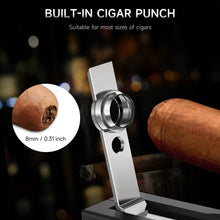 Load image into Gallery viewer, XIFEI 3-in-1 Cigar Pipe Lighter, Soft &amp; Jet Flame, Windproof Adjustable Butane Lighter with Cigar V Cutter &amp; Punch, Personalized Gift for Christmas, Birthdays, or Football Fans
