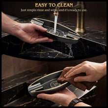Load image into Gallery viewer, XIFEI Cigar Ashtray with 2 Holders, Portable Ashtray for Indoor Outdoor, Stylish Ashtrays for Office, Bar, Patio and Home Use
