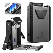 Load image into Gallery viewer, XIFEI Cigar Lighter Triple-Jet Flame, with Integrated Cigar Puncher and Double-Blade Cigar Cutter
