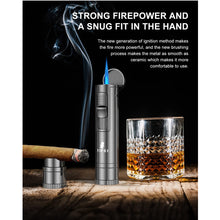 Load image into Gallery viewer, XIFEI Cigar Lighter, Cigar Puncher, Cigar Draw Enhancer, Cigar Stand, All-in-one Lighter
