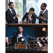 Load image into Gallery viewer, TISFA Acrylic Cigar Humidor with Humidifier and Hygrometer, Desktop Cigar Case Box That can Hold About 15-20 Cigars
