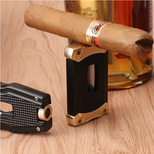 Load image into Gallery viewer, XIFEI Cigar Cutter, Stainless Steel V-Cut Cigar Cutter Built-in Cigar Puncher
