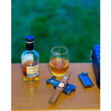 Load image into Gallery viewer, TISFA Cigar Cutter V-Cut, Stainless Steel Guillotine Sharp Cut Blade with Cigar Stand
