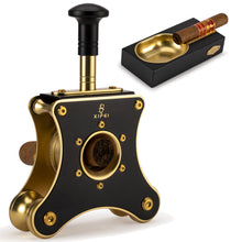 Load image into Gallery viewer, XIFEI Luxury Cigar Accessories Set 8 Pieces Cigar Cutter/Cigar Punch/Ashtray/Cigar tube/Cigar Lighter/Cigar Stand Smoking Gift Set
