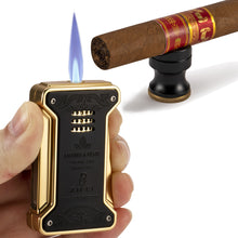 Load image into Gallery viewer, XIFEI Luxury Cigar Accessories Set 8 Pieces Cigar Cutter/Cigar Punch/Ashtray/Cigar tube/Cigar Lighter/Cigar Stand Smoking Gift Set
