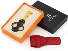 Load image into Gallery viewer, XIFEI Cigar Cutter Scissors High-End Bronze Engraved Design
